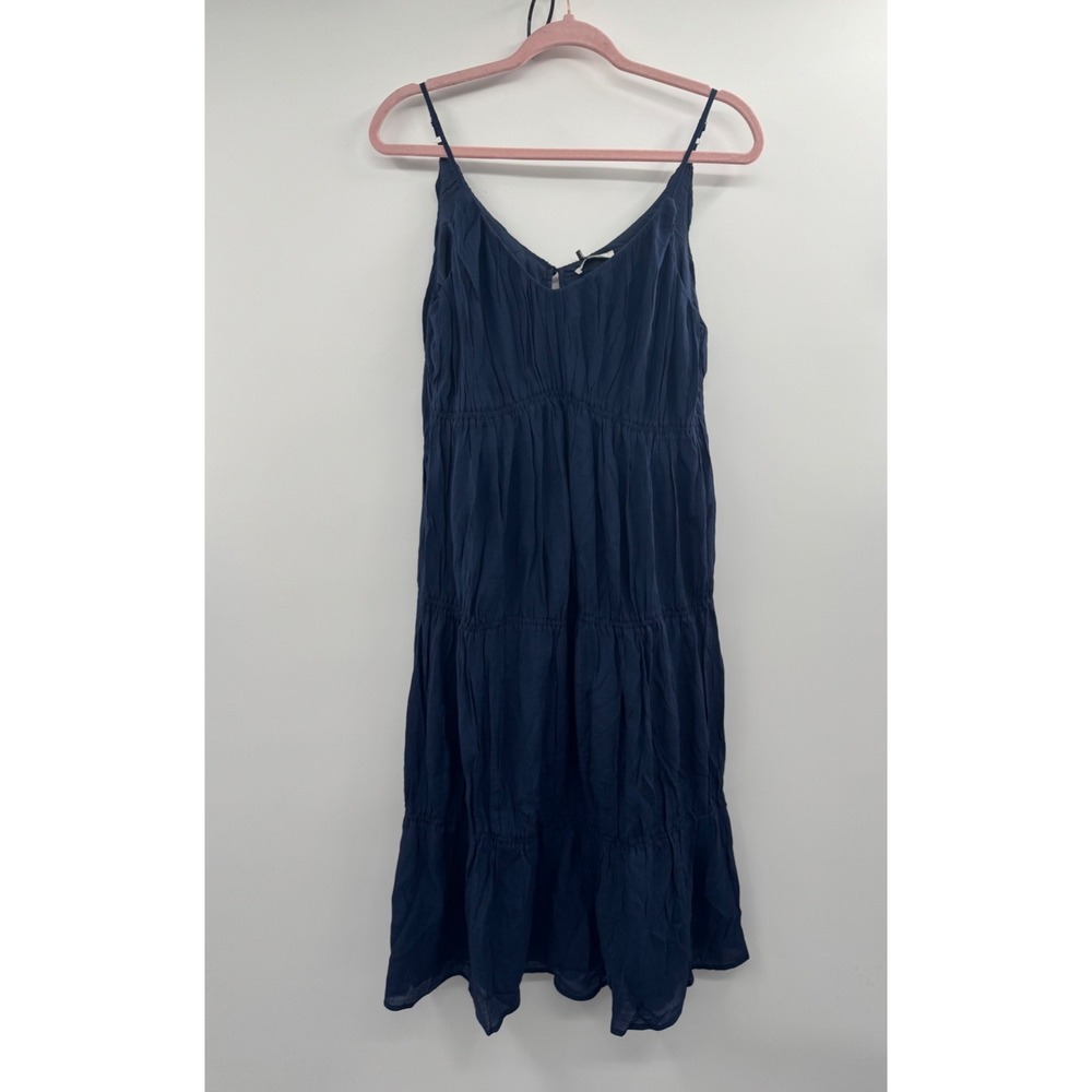 Sleeveless Navy Tiered Mini Dress - Classic Casual